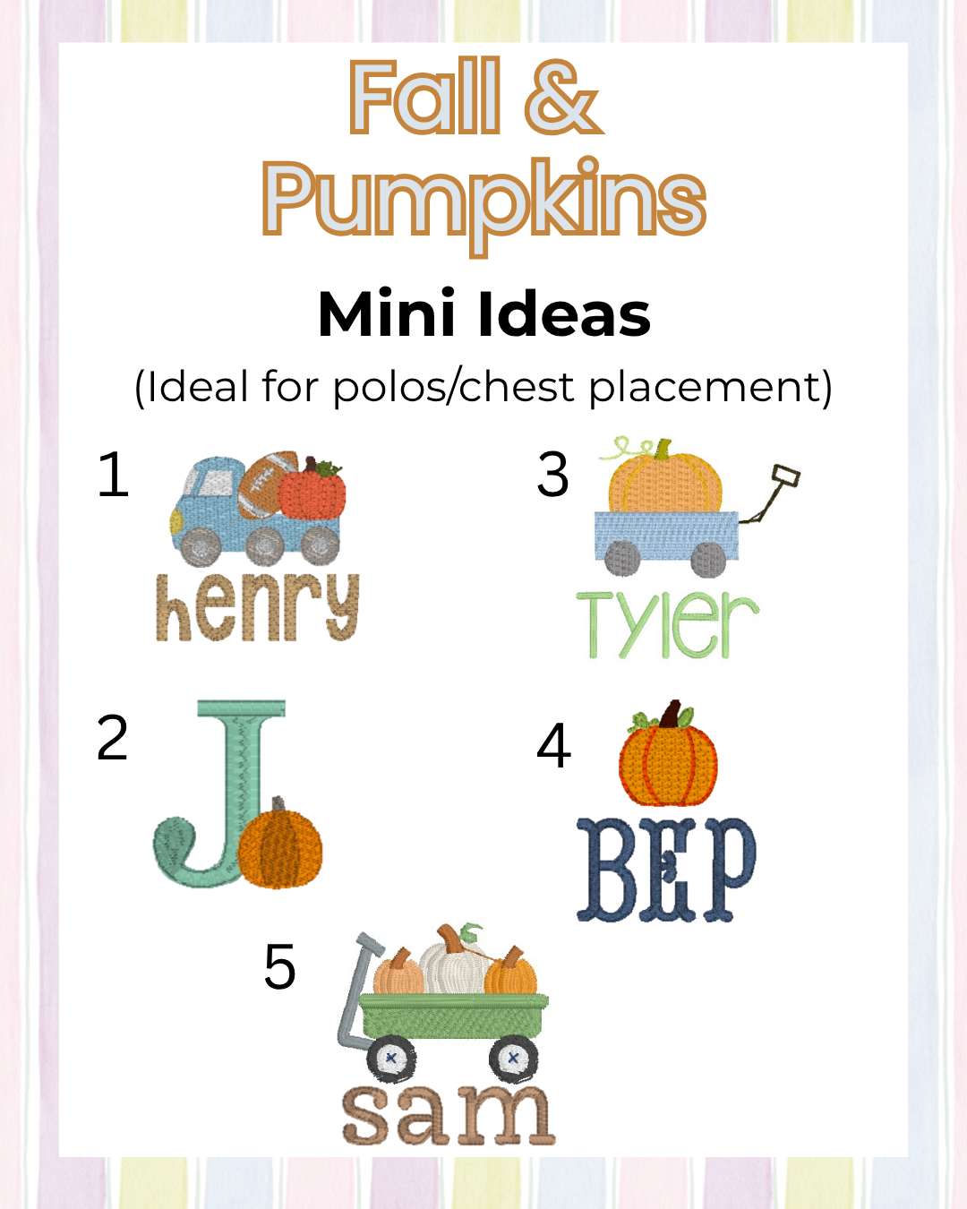 Boys Fall/Pumpkins (Multiple Options)
