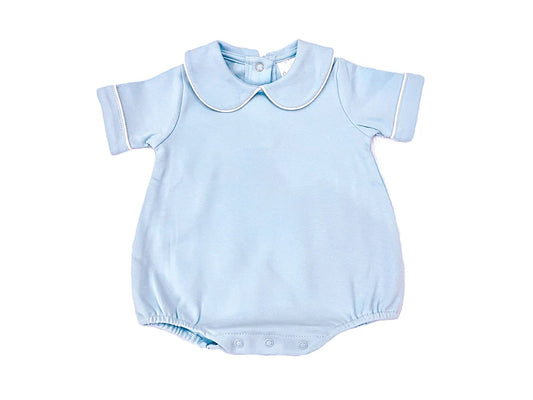 Boys Easter Short Sleeve Peter Pan Collar Bubble