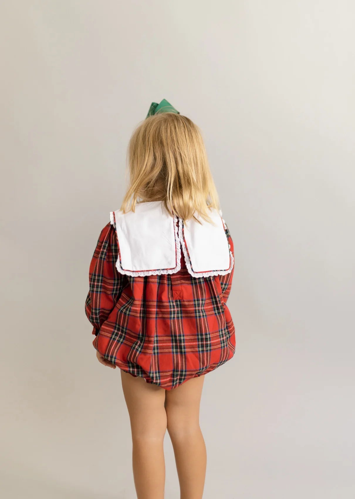 Plaid Girls Christmas Bubble- PRE ORDER Mid-Late November