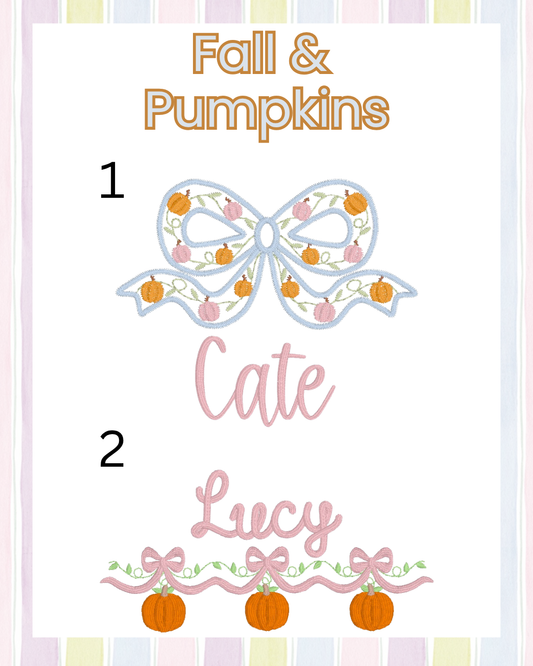 Girls Fall/Pumpkins (Multiple Options)