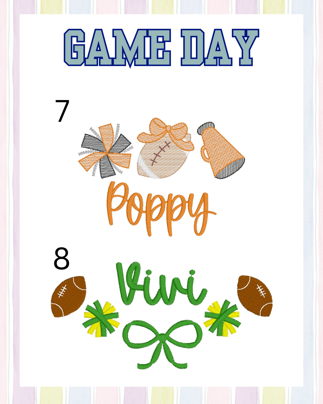 Girls Game Day Peter Pan Collar Bubble