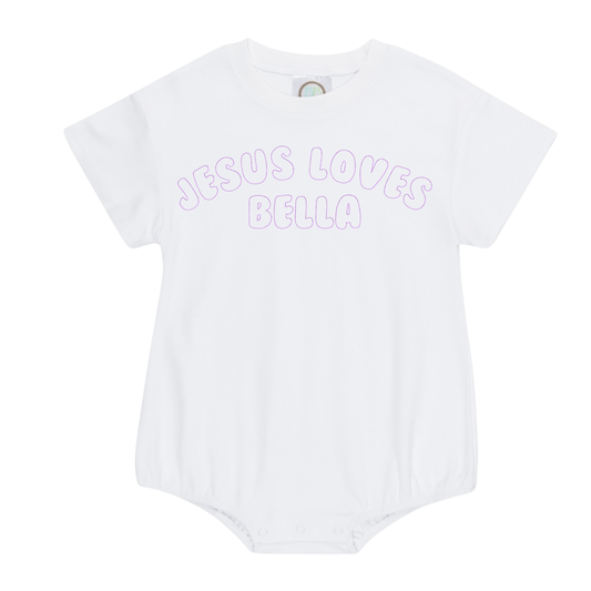 Jesus Loves Me Short Sleeve Unisex Bubble