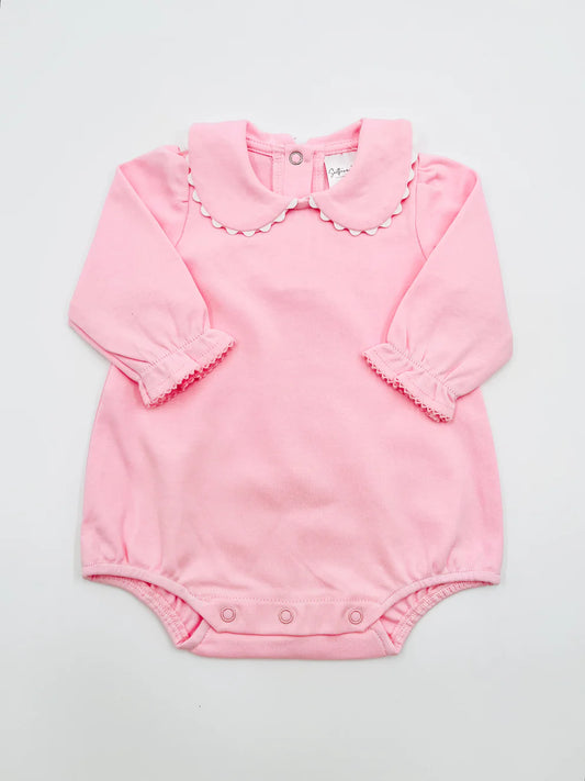 Girls Valentine's Long Sleeve Peter Pan Collar Bubble