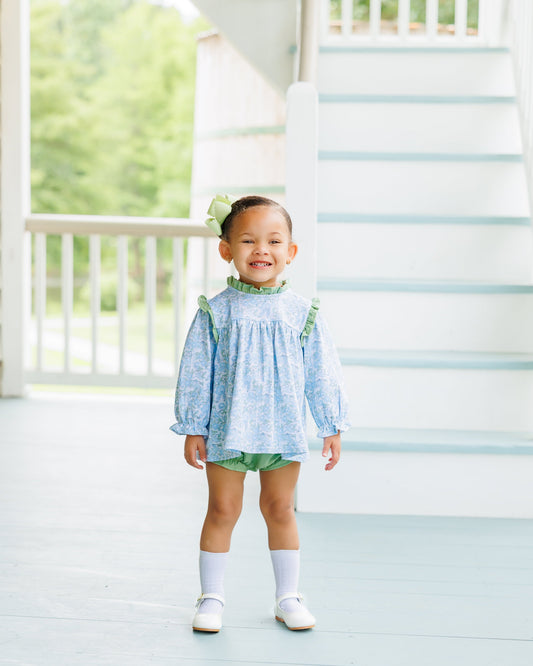 Basin Floral Hallie Diaper Set