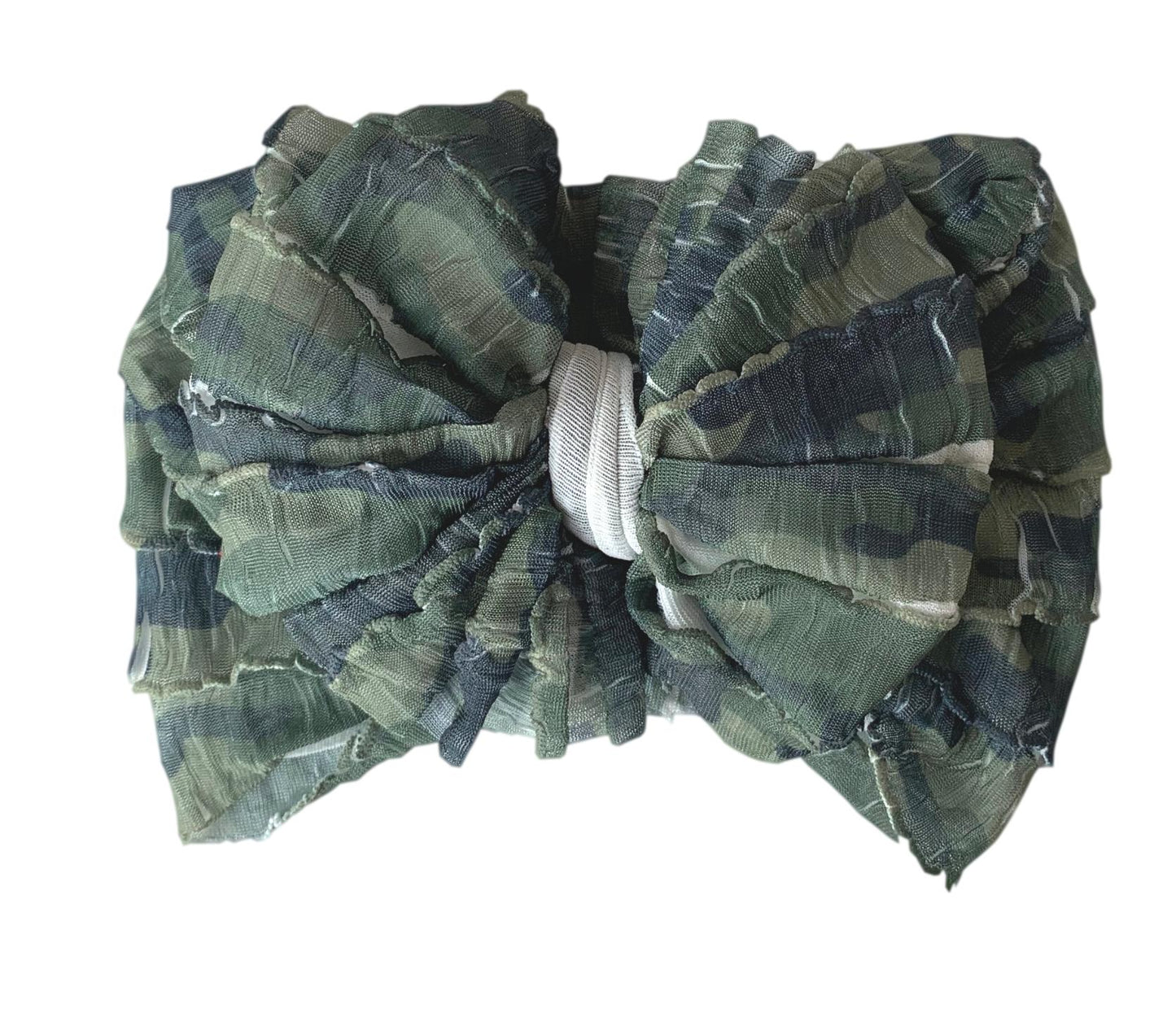 Ruffled Headband | Camo