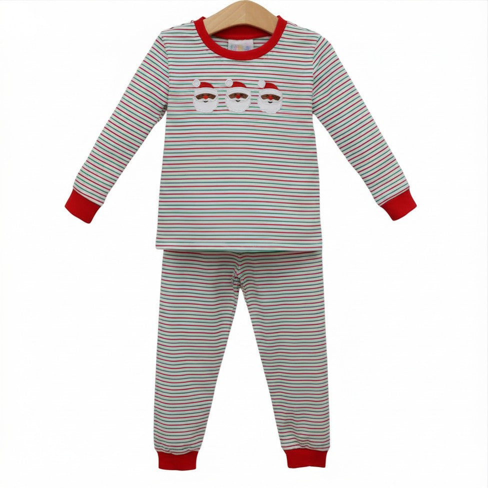 Christmas Candy Stripe Dark Skin Santa Set