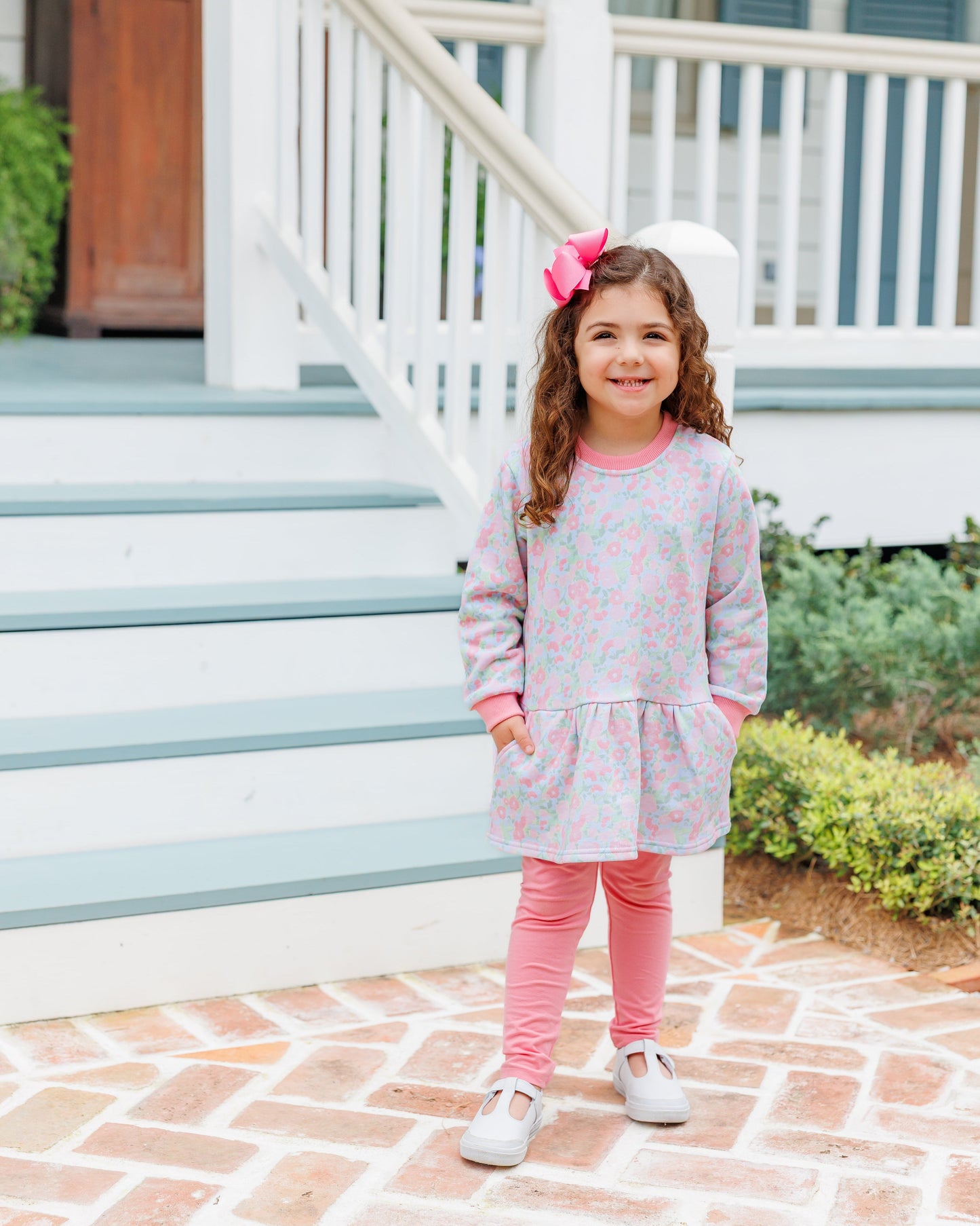 Cottage Blooms French Terry Tunic Set