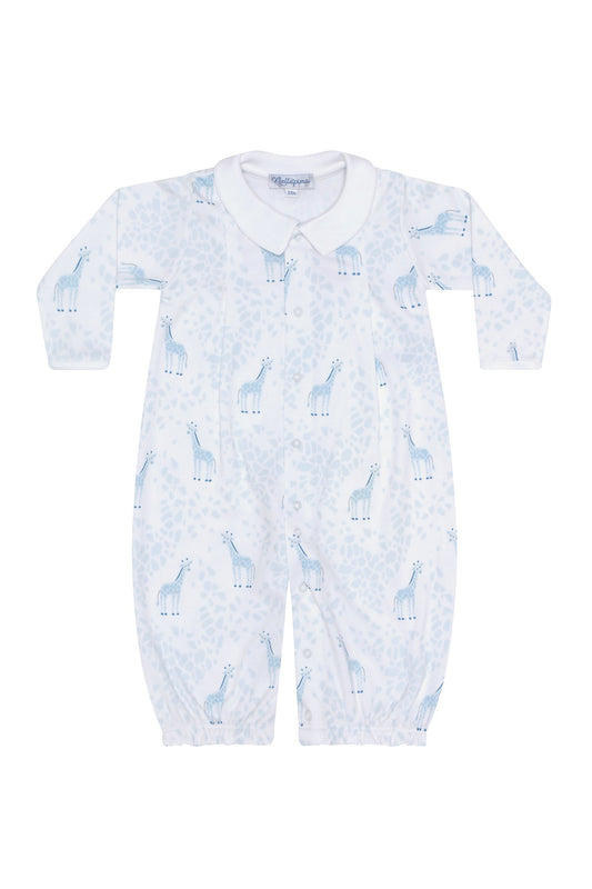 Blue Giraffe Print Converter Gown