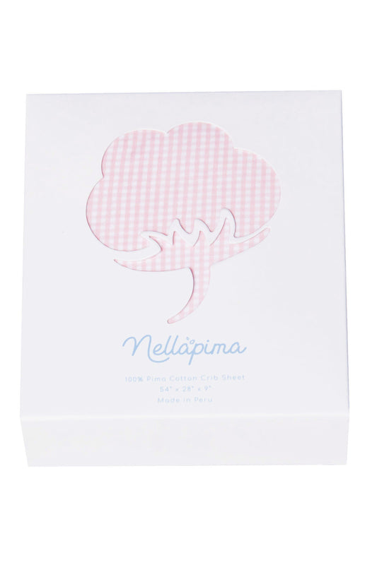 Pink Gingham Crib Sheets
