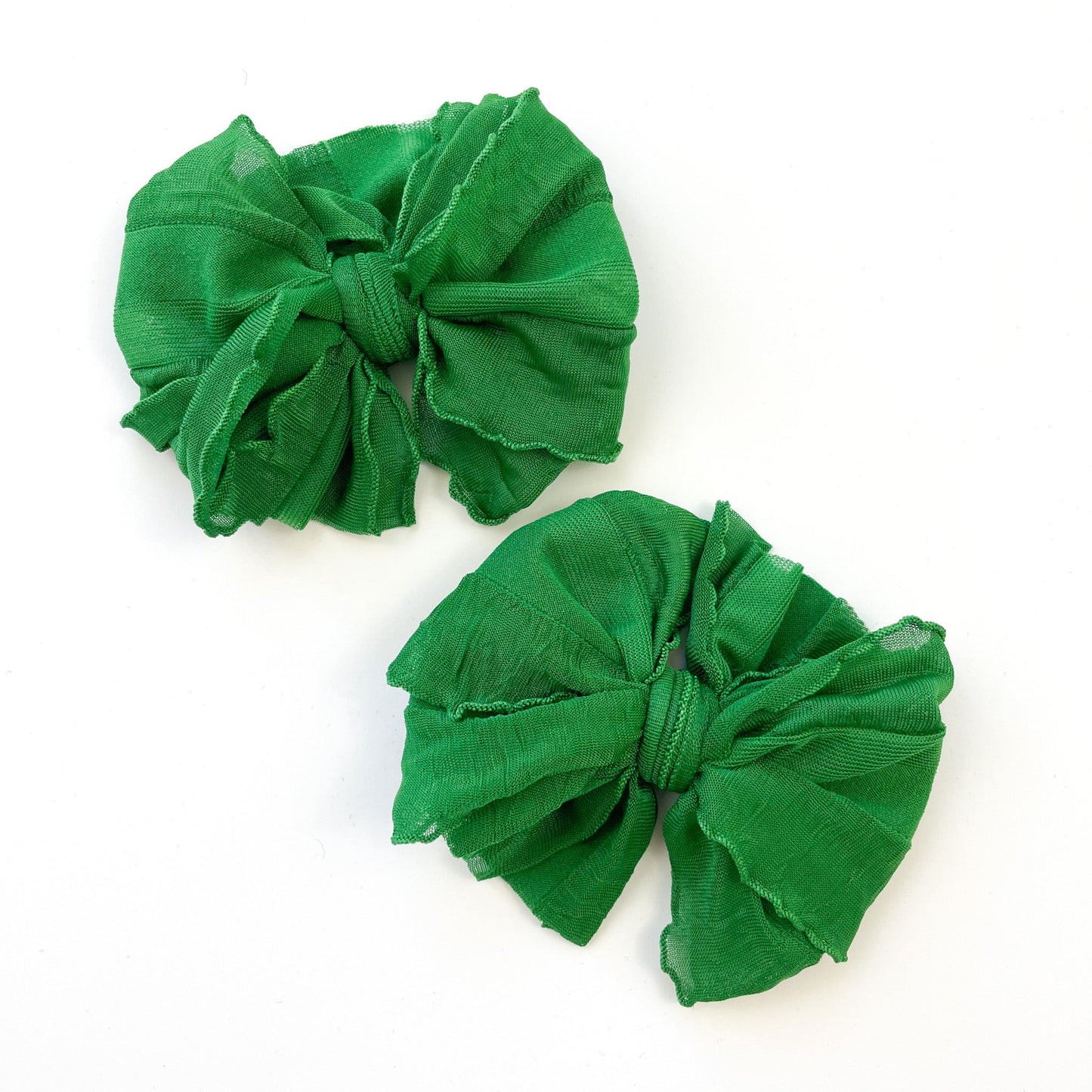 Ruffle Clip | Green