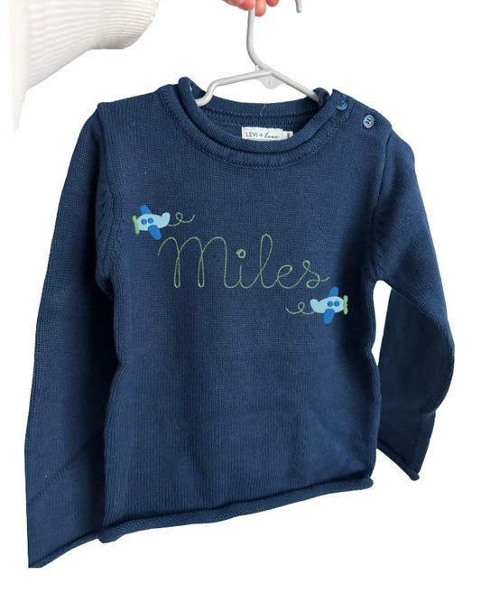 Navy Rollneck Sweater