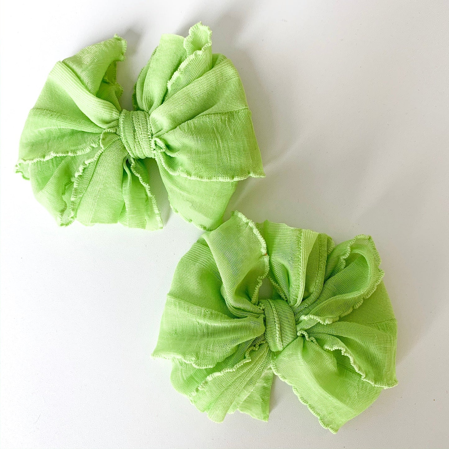 Ruffle Clip | Lime