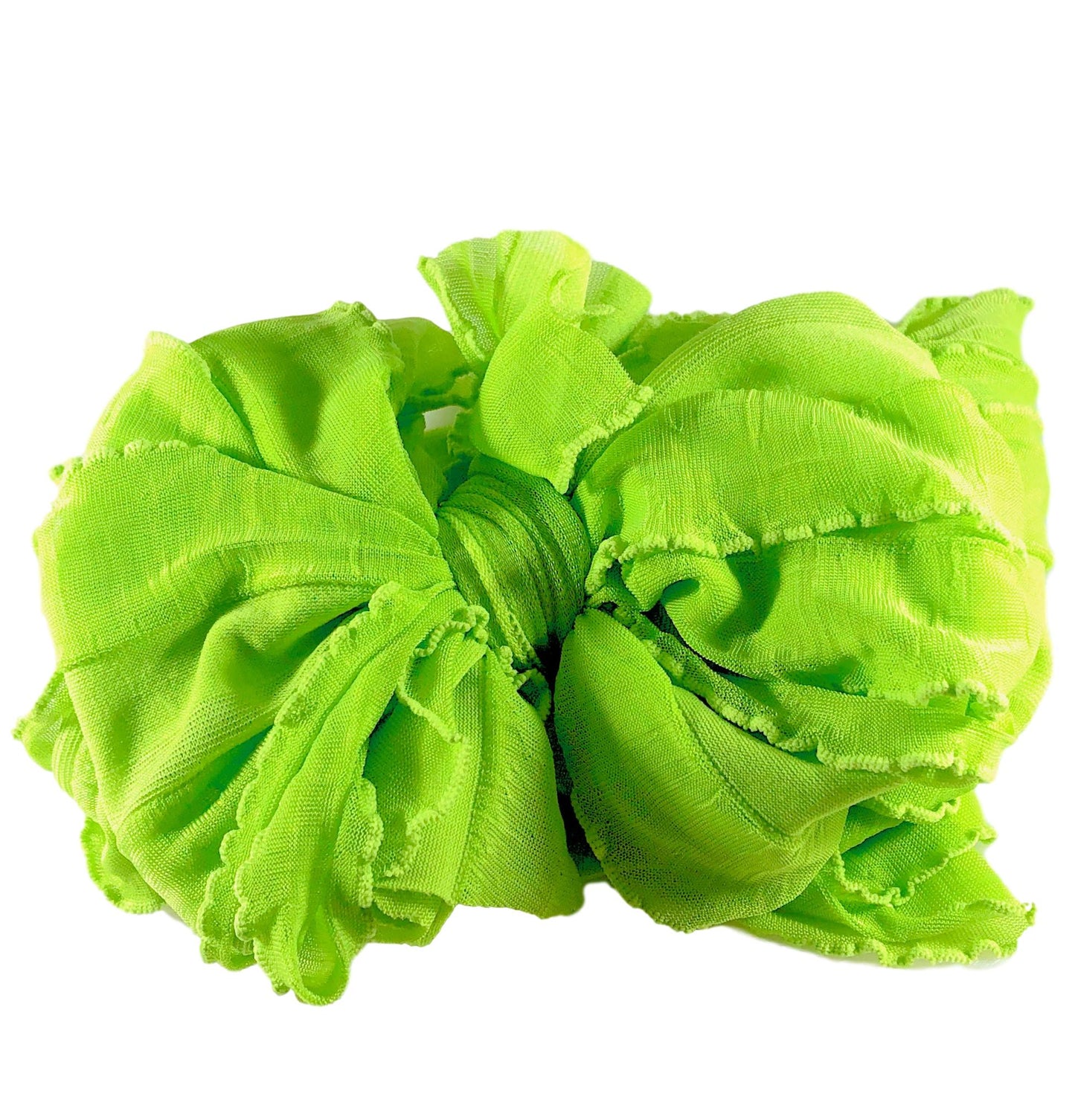 Ruffled Headband | Lime