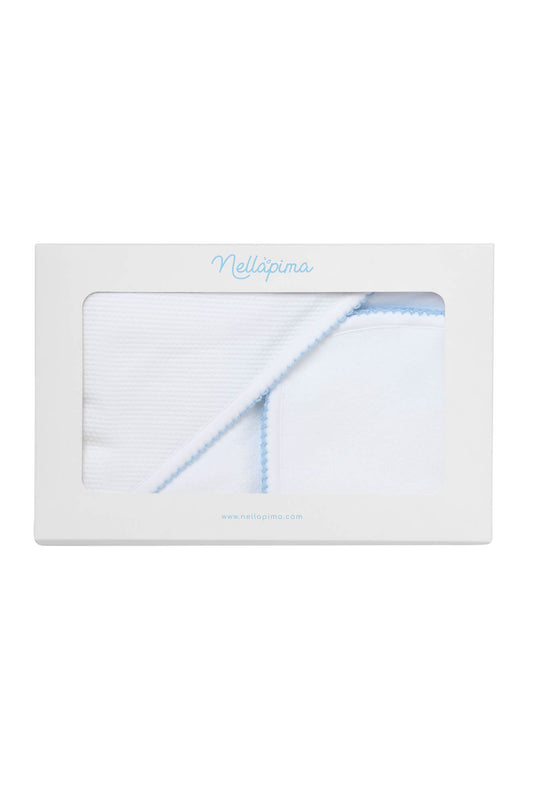 White Bubble Hooded Baby Towel