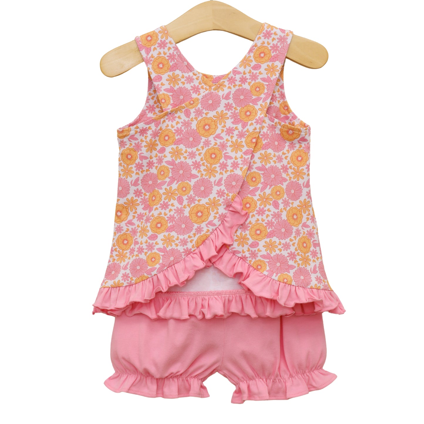 Pumpkin Petals Swing Back Bloomer Set