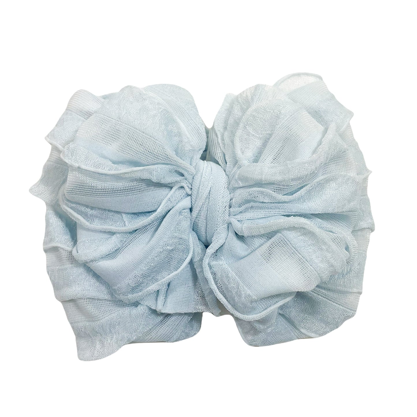 Ruffled Headband | Sky Blue