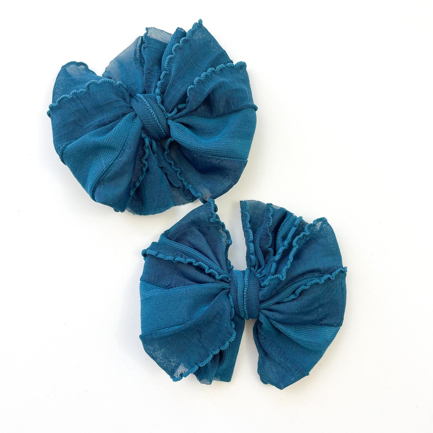 Ruffle Clip | Teal