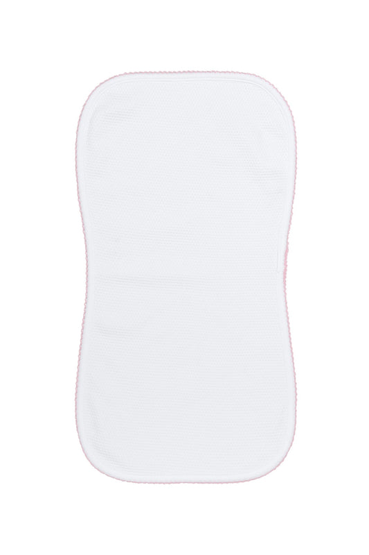 White Bubble Baby Burp Cloth