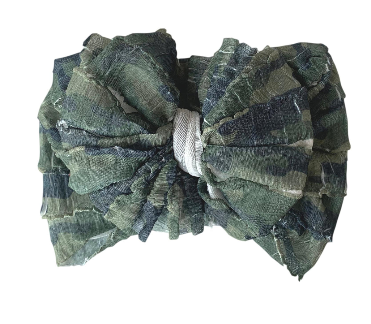 Camo | Signature Ruffled Baby Headband
