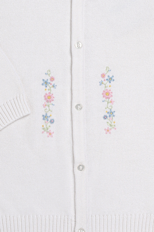 Flowers Knit Cardigan