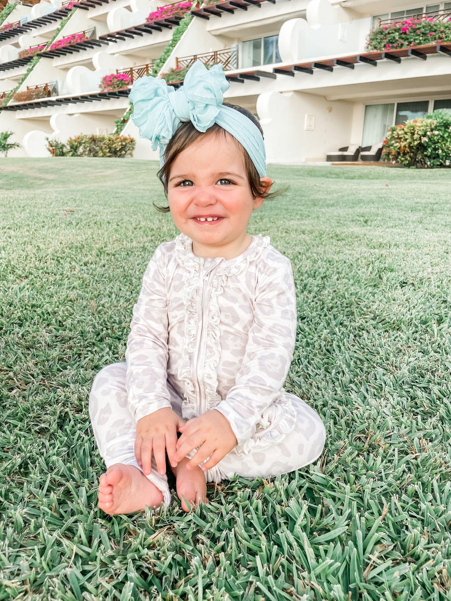 Natural Leopard | Convertible Two-Way Zip Footie