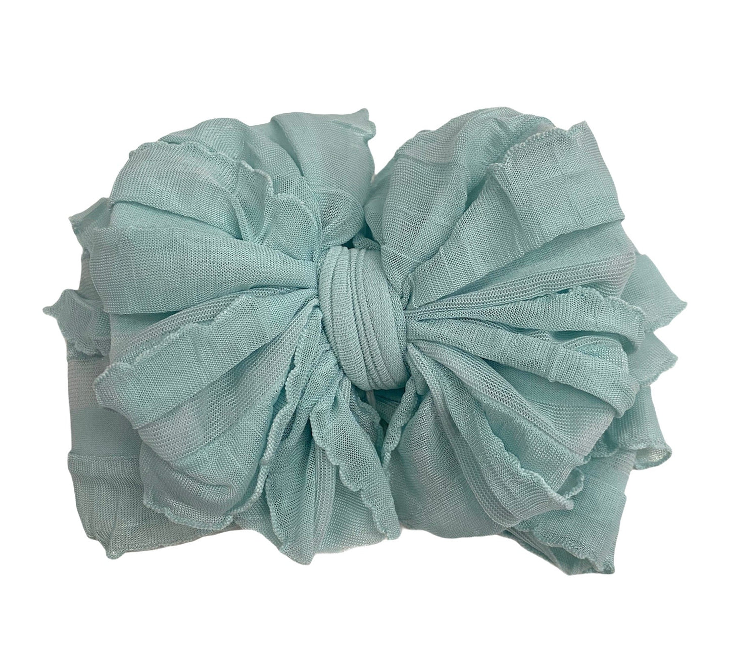 Ruffled Headband | Seafoam
