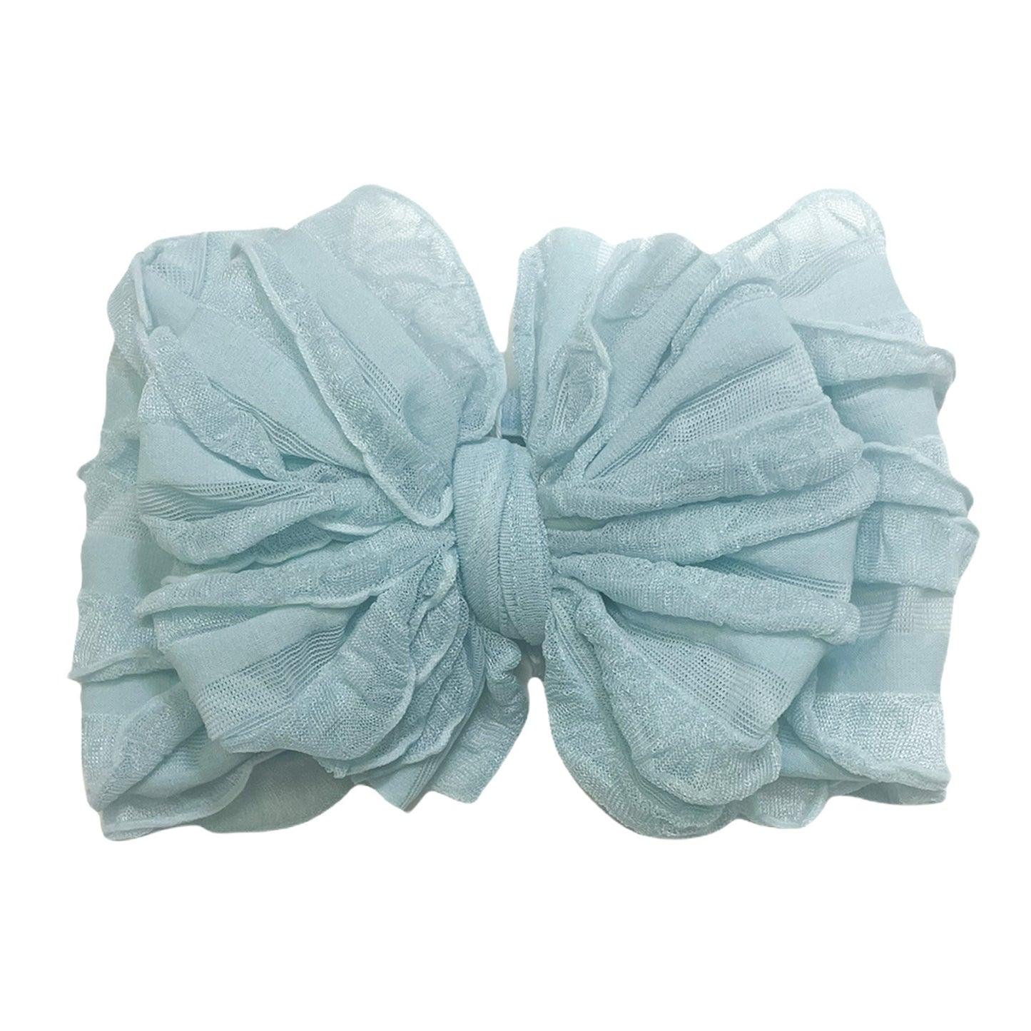 Ruffled Headband | Baby Blue