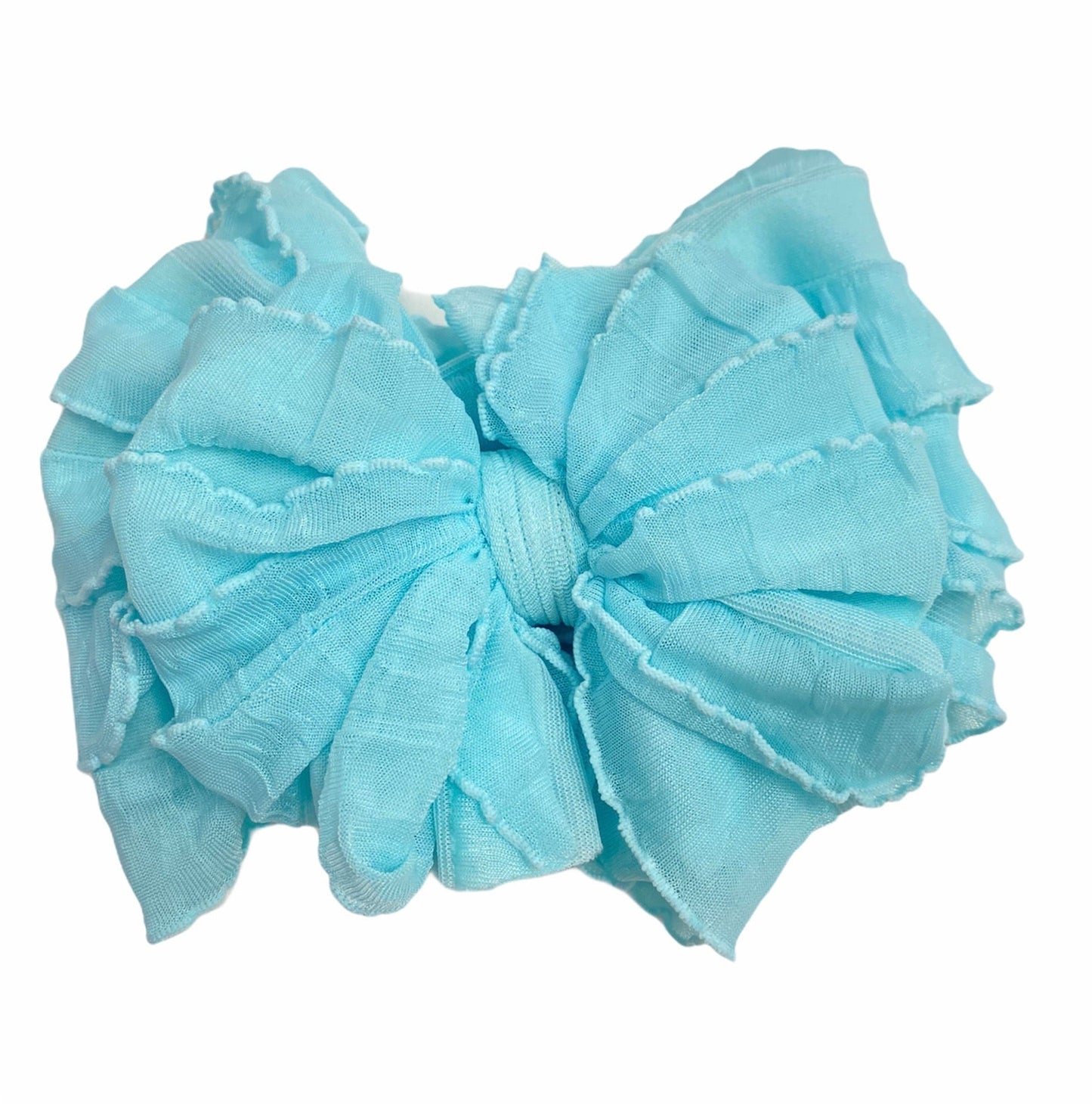 Ruffled Headband | Aqua