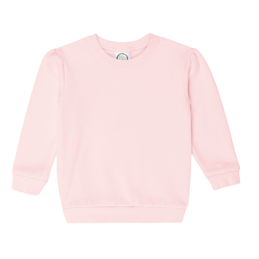 Girls Valentine's Puff Sleeve Sweatshirt