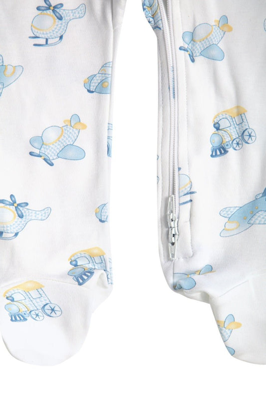 Mini Voyages Zipper Footie