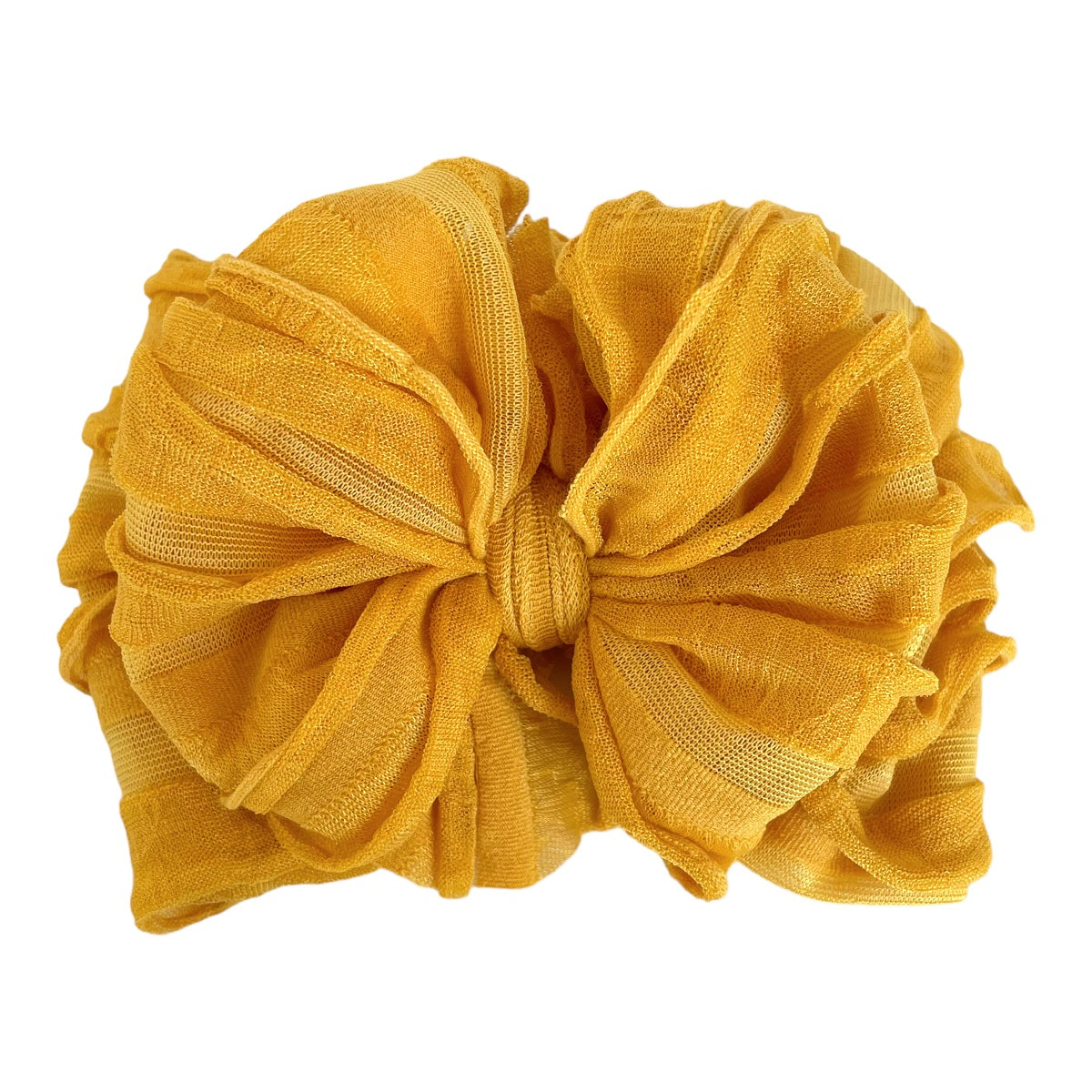 Ruffled Headband | Mustard