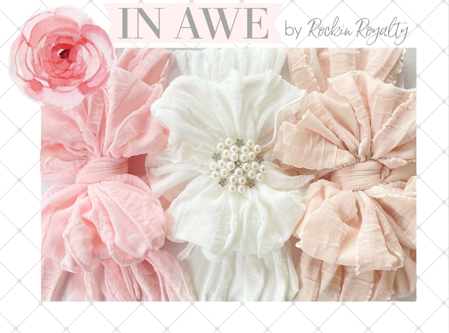 Pretty in Pearls Headband 3 pack set