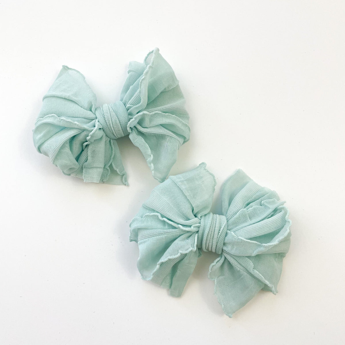 Seafoam | Ruffled Hair Clip