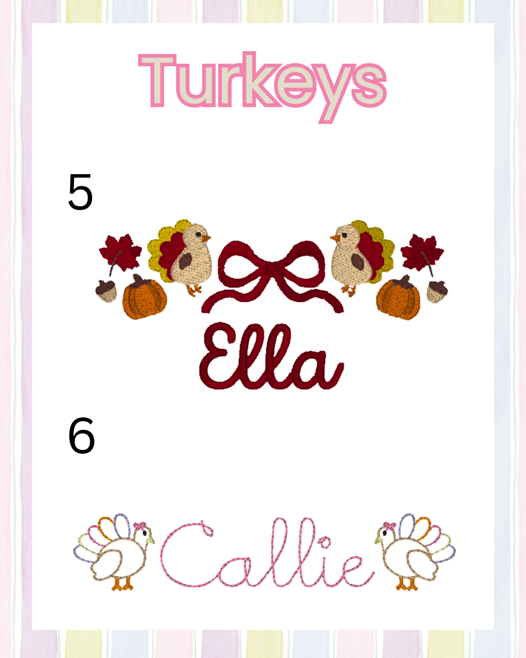 Girls Thanksgiving (Multiple Options)