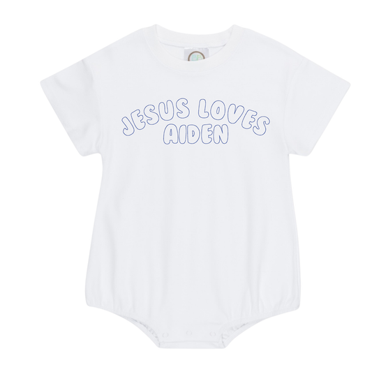 Jesus Loves Me Short Sleeve Unisex Bubble