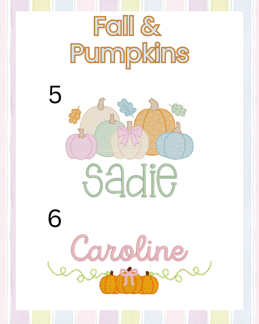 Girls Fall/Pumpkins (Multiple Options)