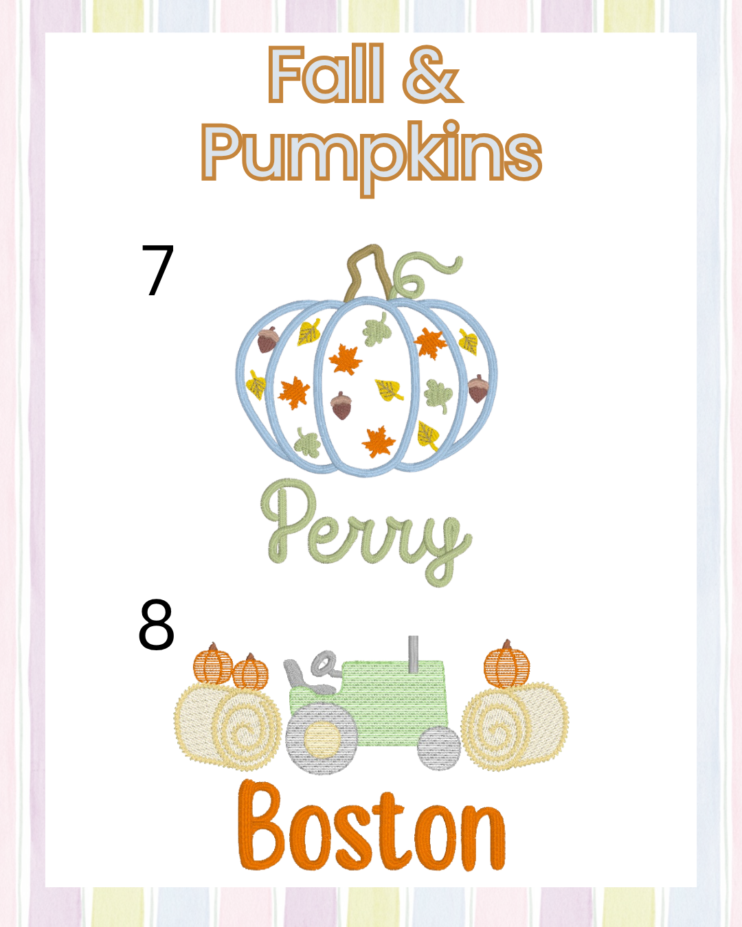 Boys Fall/Pumpkins (Multiple Options)