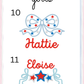 Girls Patriotic Short Sleeve Bubble