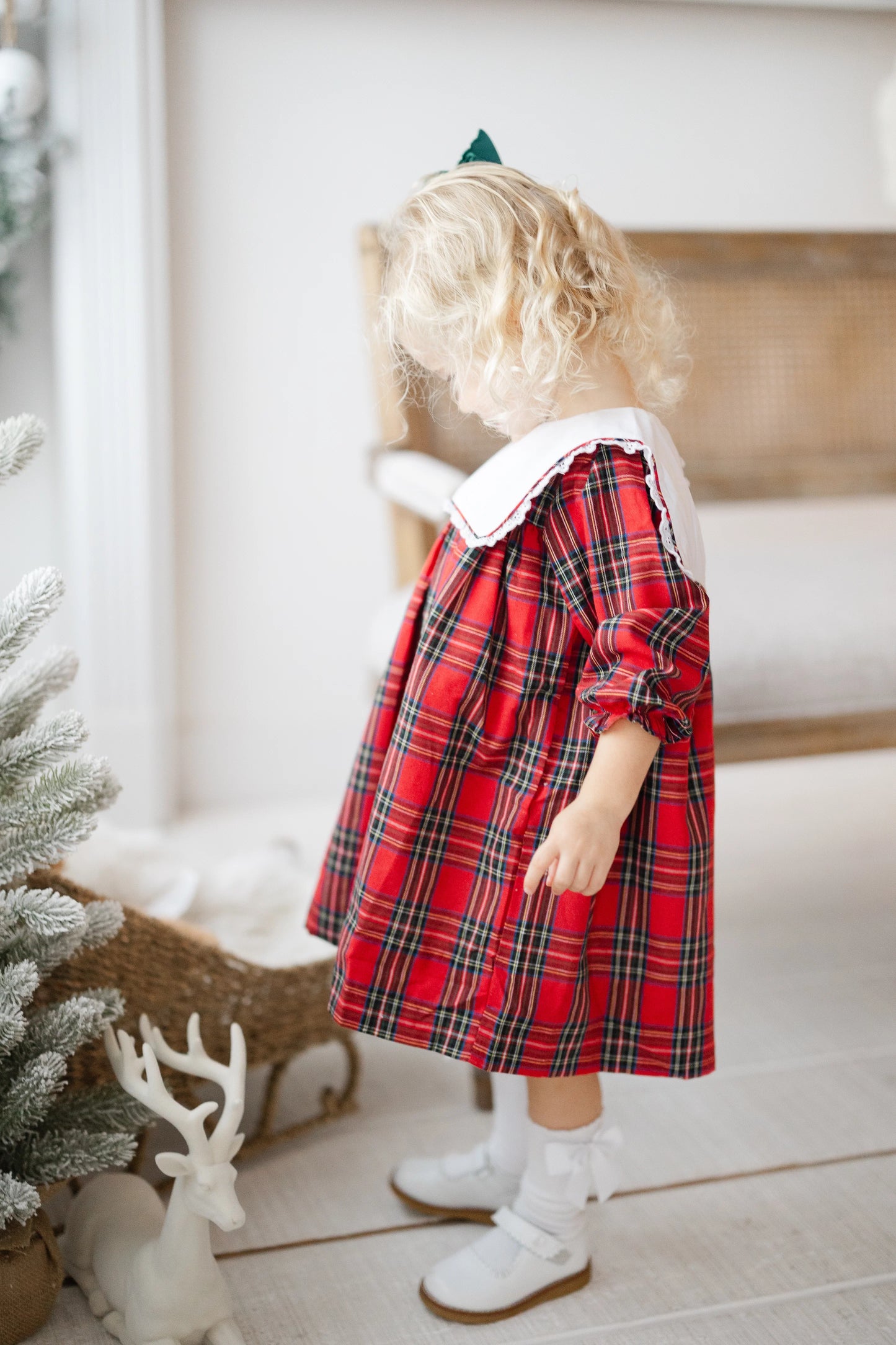 Plaid Girls Christmas Dress- PRE ORDER Mid-Late November