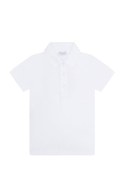 White Pima Cotton Polo Shirt