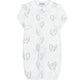 Yellow Lamb Print Converter Gown