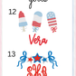 Girls Patriotic Short Sleeve Bubble