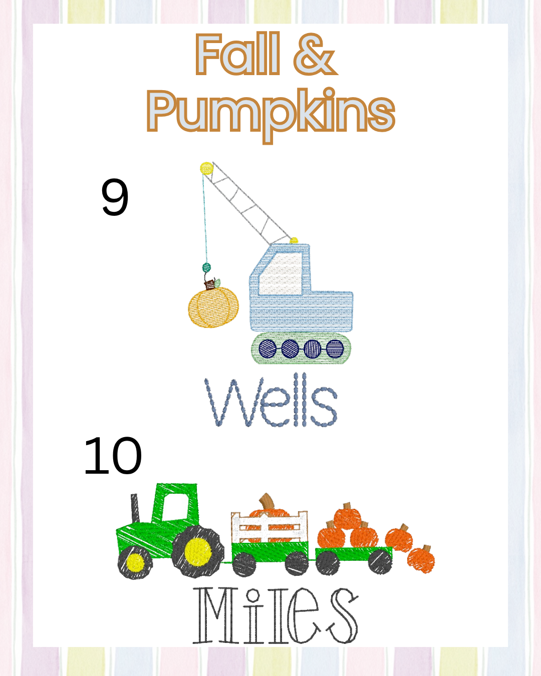 Boys Fall/Pumpkins (Multiple Options)