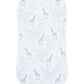 Blue Giraffe Print Burp Cloth