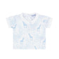 Blue Giraffe Print Diaper Cover Set
