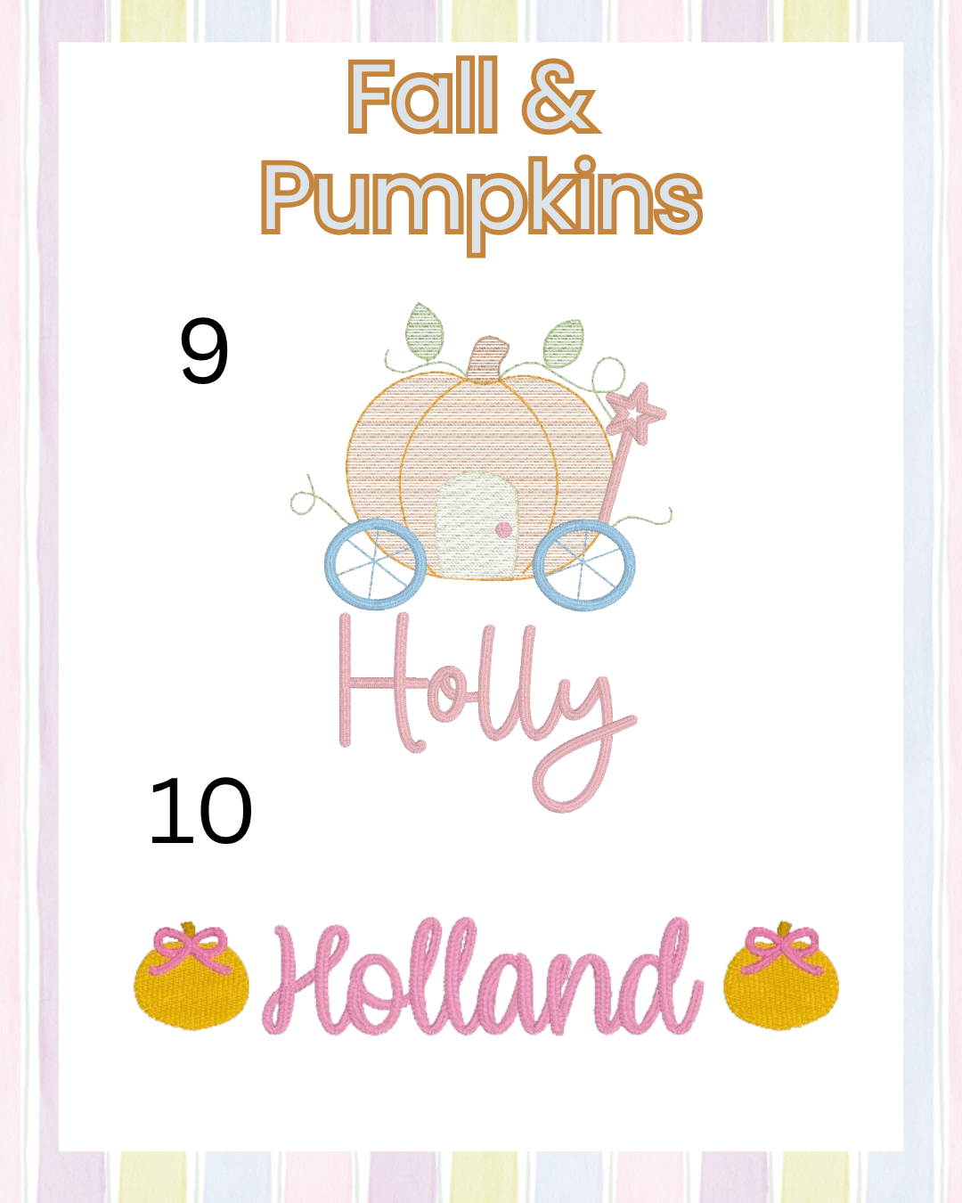 Girls Fall/Pumpkins (Multiple Options)