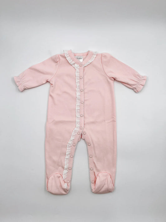 Footie- Lace Trim