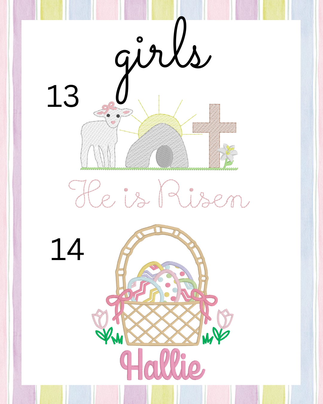 Girls Easter Short Sleeve T-Shirt