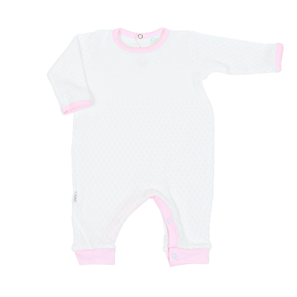 Paty Knit Romper with Pima Trim