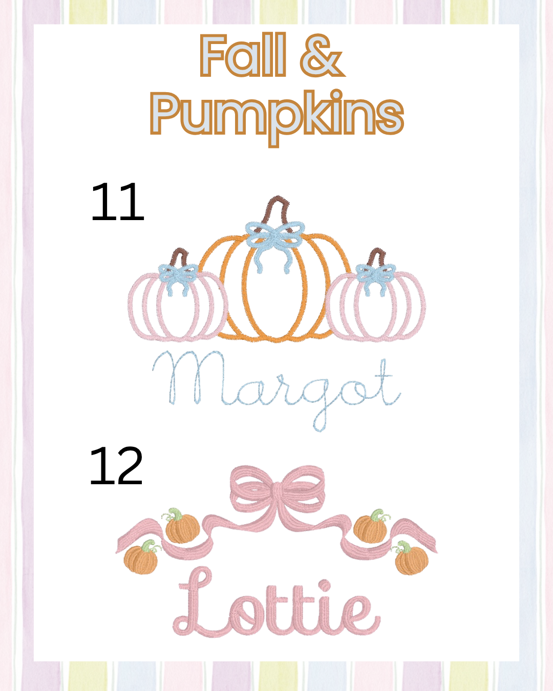 Girls Fall/Pumpkins (Multiple Options)